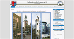 Desktop Screenshot of heimatverein-lohne.de