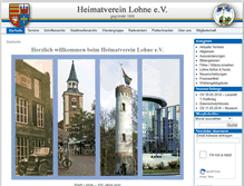 Tablet Screenshot of heimatverein-lohne.de